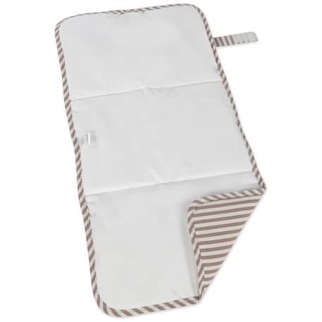Tapis à langer praliné rayures moka Marron 2 - vertbaudet enfant 