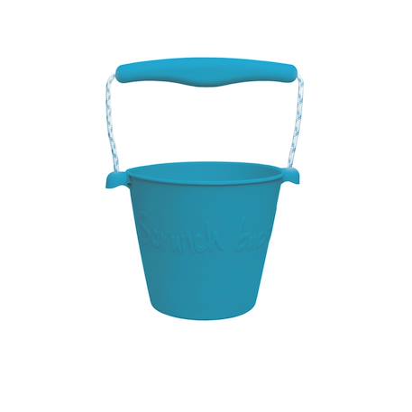 Seau de plage en silicone souple Bleu+Bleu gris+Blue+Dark moss green+Grey+Gris+Mint+Mustard+Orange+Petrol blue+Purple+Red+Rose+Rouge cerise+Sage green+Violet 31 - vertbaudet enfant 