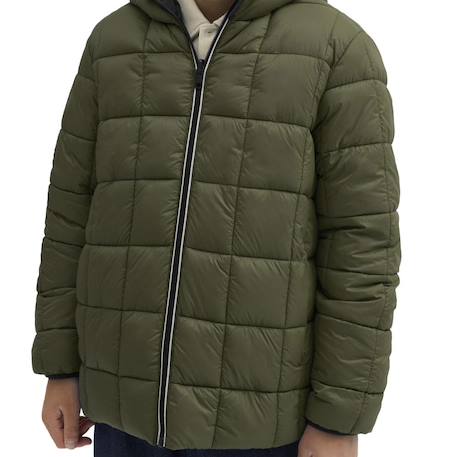 Doudoune garçon réversible à capuche brook Noir 3 - vertbaudet enfant 