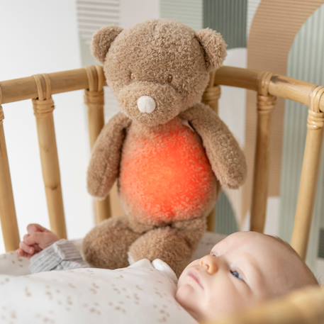 Peluche veilleuse sleepy teddy ours caramel Beige+Marron 10 - vertbaudet enfant 