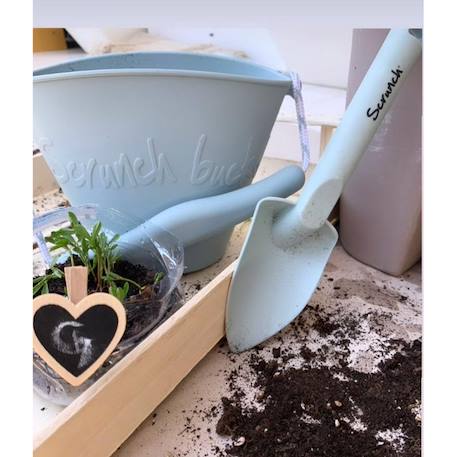 Seau de plage en silicone souple Bleu+Bleu gris+Blue+Dark moss green+Grey+Gris+Mint+Mustard+Orange+Petrol blue+Purple+Red+Rose+Rouge cerise+Sage green+Violet 8 - vertbaudet enfant 
