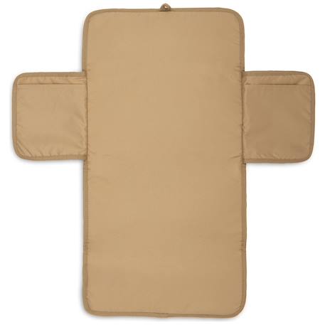 Tapis à langer nomade little waffle mini teddy bear Ecru, marron 2 - vertbaudet enfant 