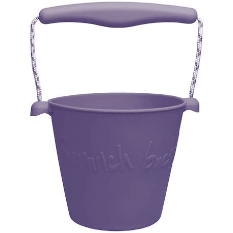 Seau de plage en silicone souple Bleu+Bleu gris+Blue+Dark moss green+Grey+Gris+Mint+Mustard+Orange+Petrol blue+Purple+Red+Rose+Rouge cerise+Sage green+Violet 32 - vertbaudet enfant 