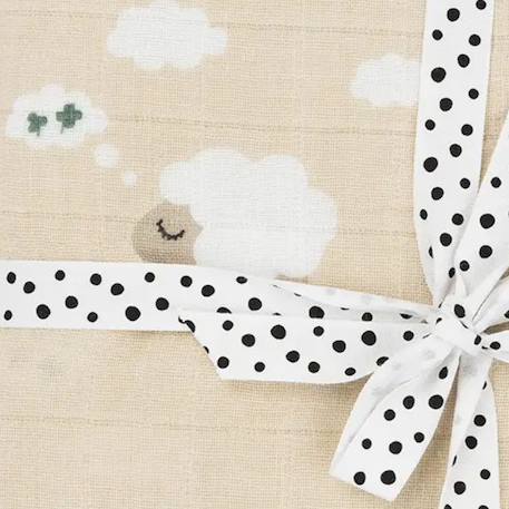 Maxi lange tiny farm sable (120x120 cm) Bleu+Sable 4 - vertbaudet enfant 