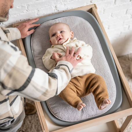 Coussin en éponge pour matelas à langer Gris 3 - vertbaudet enfant 