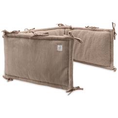 Linge de maison et décoration-Linge de lit bébé-Tour de lit cloudy rib oatmeal (pour lits 60 x 120 ou 70 x 140 cm)