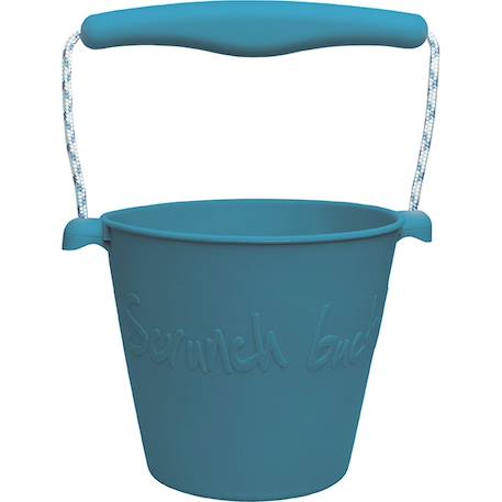 Seau de plage en silicone souple Bleu+Bleu gris+Blue+Dark moss green+Grey+Gris+Mint+Mustard+Orange+Petrol blue+Purple+Red+Rose+Rouge cerise+Sage green+Violet 2 - vertbaudet enfant 