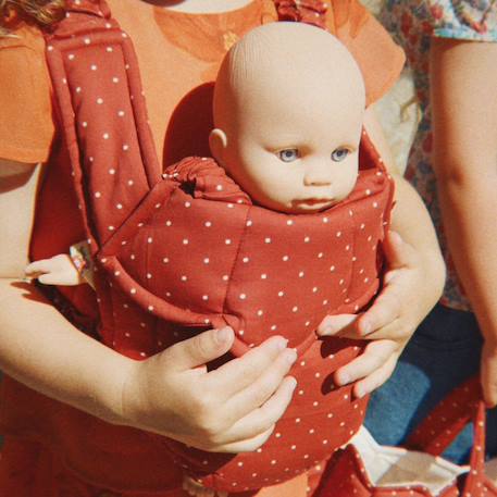 Porte-bébé pour poupée fraise à pois Rouge, blanc 4 - vertbaudet enfant 