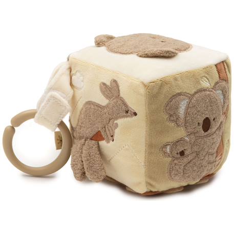 Cube d'activités kangaroots Ecru, jaune, marron 1 - vertbaudet enfant 