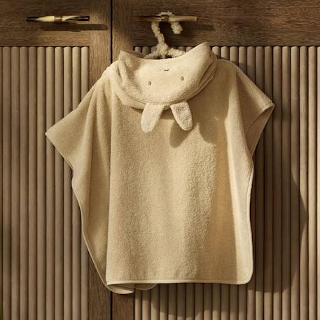 Poncho de bain éponge en coton Beige+Bleu+Creme+Nougat+Rose+Vert d'eau 5 - vertbaudet enfant 