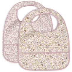 Puériculture-Repas-Bavoir-Lot de 2 bavoirs plastifiés flower fairies