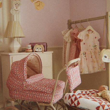 Landau pour poupée felice rose Rose, jaune, bleu 5 - vertbaudet enfant 