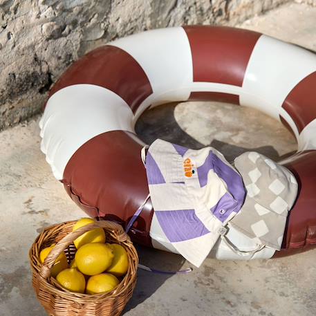 Chapeau anti-uv réversible (7-12 mois) Beige+Blanc+Orange+Vert 5 - vertbaudet enfant 