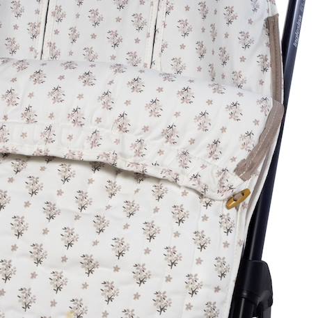 Chancelière été botton fleurs Beige 4 - vertbaudet enfant 