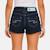 Short en jeans fille avec decor tressé Kaki+Marine+Rose 10 - vertbaudet enfant 