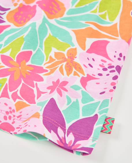 Top fille en maille au design asymétrique Rose 4 - vertbaudet enfant 