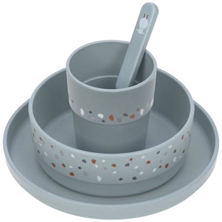Coffret repas Bleu, blanc 1 - vertbaudet enfant 