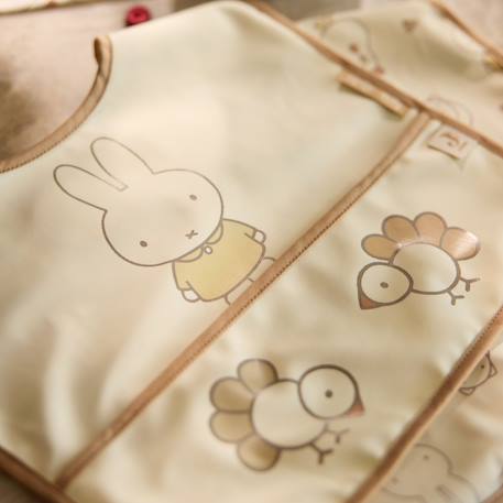 Lot de 2 bavoirs plastifiés miffy family farm Ecru, marron, jaune 6 - vertbaudet enfant 