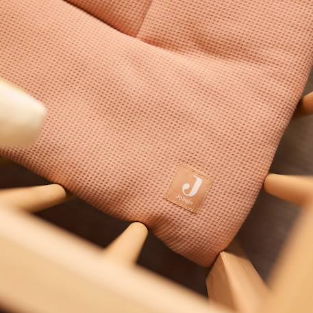 Tapis de jeu little waffle light terra-sand (100 x 100 cm) Rose, beige 3 - vertbaudet enfant 