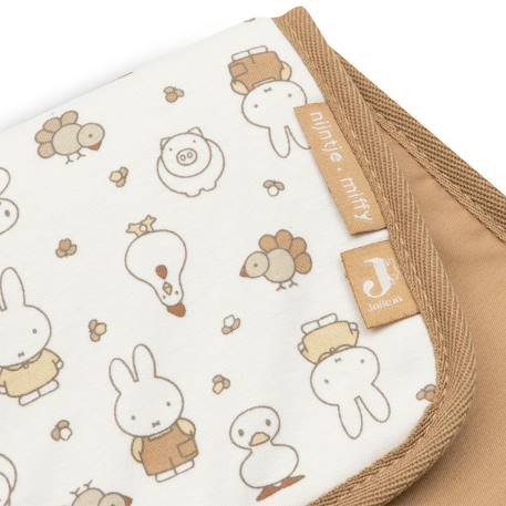 Tapis à langer nomade miffy family farm Ecru, marron, jaune 5 - vertbaudet enfant 