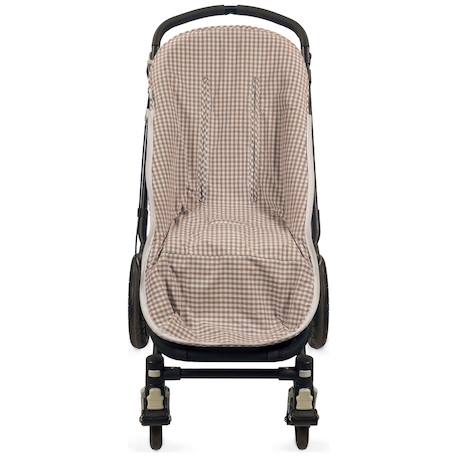 Chancelière mi-saison praliné vichy rayures moka tog 2,5 Marron 2 - vertbaudet enfant 