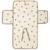 Tapis à langer nomade little waffle mini teddy bear Ecru, marron 3 - vertbaudet enfant 