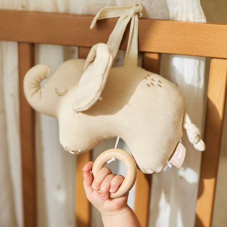 Peluche musicale elephant tales Ecru, beige 3 - vertbaudet enfant 