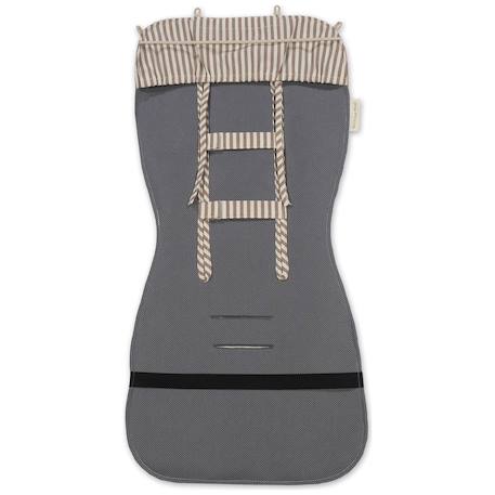 Assise pour poussette praliné rayures matcha Marron+Vert 3 - vertbaudet enfant 