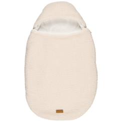 -Nid d'ange passe sangle teddy ecru (0-6 mois)