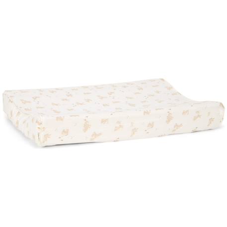 Housse pour matelas à langer motif lapin (50 x 70 cm) Blanc, beige 2 - vertbaudet enfant 
