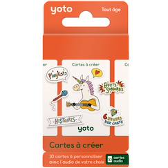 Jouet-Livres-Pack de 10 cartes à créer