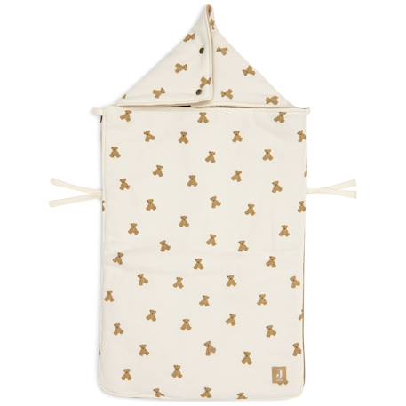 Nid d'ange passe sangle mini teddy bear (groupe 0+) Blanc, marron, noir 2 - vertbaudet enfant 