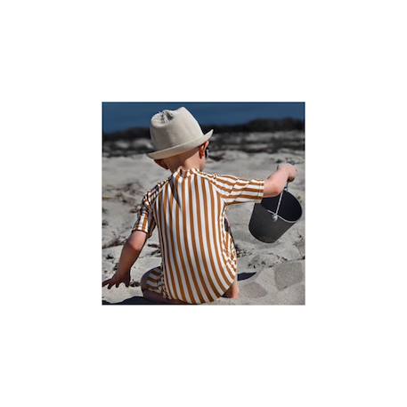 Seau de plage en silicone souple Bleu+Bleu gris+Blue+Dark moss green+Grey+Gris+Mint+Mustard+Orange+Petrol blue+Purple+Red+Rose+Rouge cerise+Sage green+Violet 22 - vertbaudet enfant 