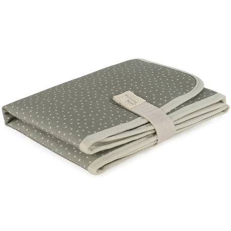 Matelas à langer pliable et imperméable – confortable, pratique et facile à transporter Cannelle, écru+Vert, écru 5 - vertbaudet enfant 