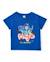 T-shirt garçon en maille avec message sur le devant Bleu 1 - vertbaudet enfant 