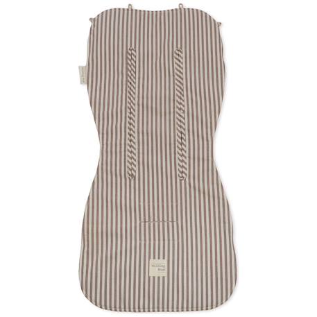 Assise pour poussette praliné rayures matcha Marron+Vert 2 - vertbaudet enfant 