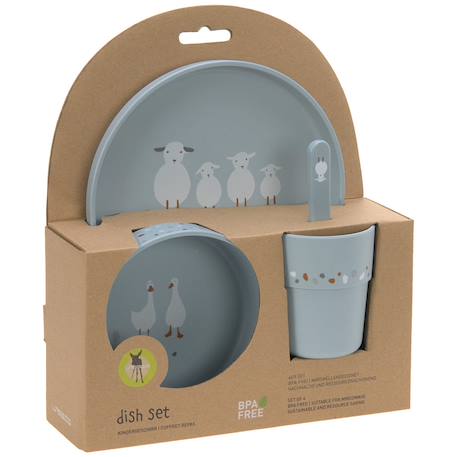 Coffret repas Bleu, blanc 3 - vertbaudet enfant 