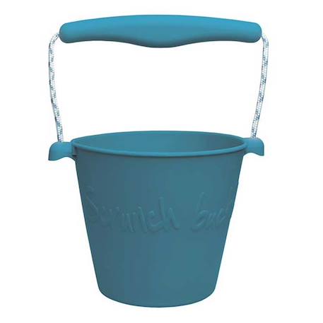 Seau de plage en silicone souple Bleu+Bleu gris+Blue+Dark moss green+Grey+Gris+Mint+Mustard+Orange+Petrol blue+Purple+Red+Rose+Rouge cerise+Sage green+Violet 1 - vertbaudet enfant 