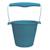 Seau de plage en silicone souple Bleu+Bleu gris+Blue+Dark moss green+Grey+Gris+Mint+Mustard+Orange+Petrol blue+Purple+Red+Rose+Rouge cerise+Sage green+Violet 1 - vertbaudet enfant 