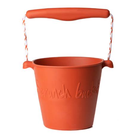 Seau de plage en silicone souple Bleu+Bleu gris+Blue+Dark moss green+Grey+Gris+Mint+Mustard+Orange+Petrol blue+Purple+Red+Rose+Rouge cerise+Sage green+Violet 28 - vertbaudet enfant 
