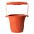 Seau de plage en silicone souple Bleu+Bleu gris+Blue+Dark moss green+Grey+Gris+Mint+Mustard+Orange+Petrol blue+Purple+Red+Rose+Rouge cerise+Sage green+Violet 28 - vertbaudet enfant 