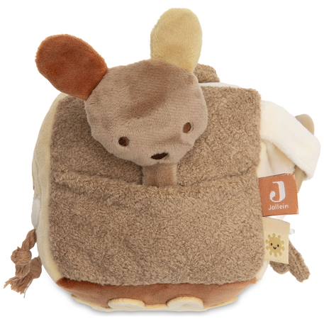 Cube d'activités kangaroots Ecru, jaune, marron 3 - vertbaudet enfant 