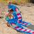 Serviette de plage 2 en 1 phare bleu (140 x 70 cm) Bleu, rouge, blanc 5 - vertbaudet enfant 