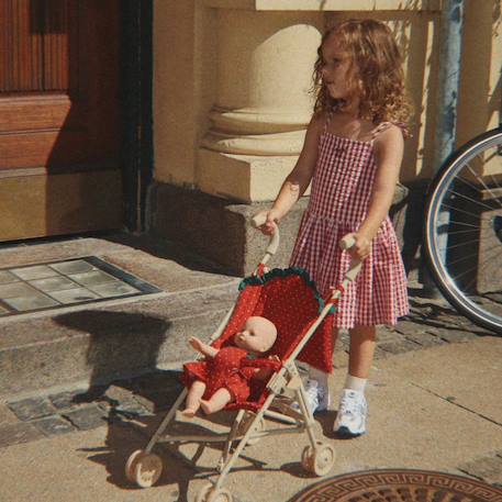 Poussette pour poupée fraise dot Rouge, blanc 4 - vertbaudet enfant 