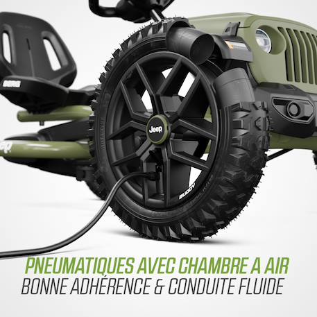 Kart à pédales enfants 3ans+,  Jeep Wrangler Green/black 2 - vertbaudet enfant 