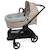 Housse de nacelle et drap housse pour nacelle praliné vichy rayures moka Marron+Vert 8 - vertbaudet enfant 