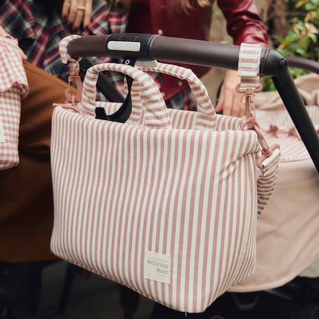Sac à langer praliné rayures moka Marron 6 - vertbaudet enfant 
