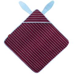 Linge de maison et décoration-Linge de bain-Cape de bain-Cape de bain dino lagon (75 x 75 cm)