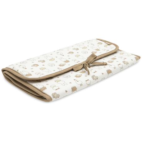 Tapis à langer nomade miffy family farm Ecru, marron, jaune 4 - vertbaudet enfant 