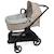Housse de nacelle et drap housse pour nacelle praliné vichy rayures moka Marron+Vert 7 - vertbaudet enfant 